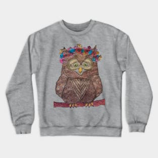 Woodland Owl Crewneck Sweatshirt